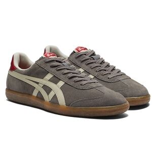 ONITSUKA TIGER Tokugen Charcoal/Birch Gray Suede Sneakers AUTHENTIC